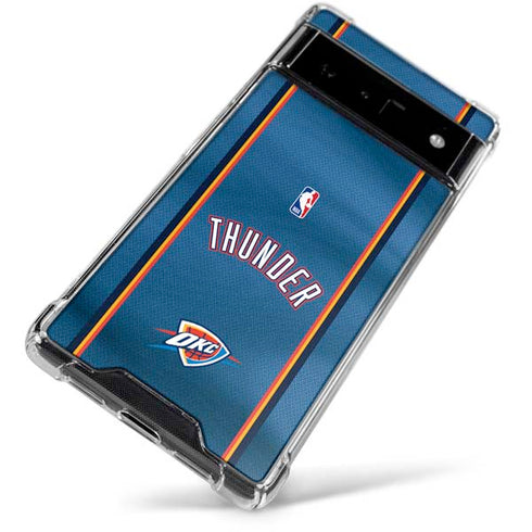 NBA Oklahoma City Thunder Jersey Google Pixel 6 Clear Case